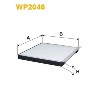 Filtre, air de l'habitacle WIX FILTERS WP2046