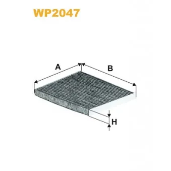 Filtre, air de l'habitacle WIX FILTERS WP2047