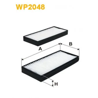 Filtre, air de l'habitacle WIX FILTERS WP2048