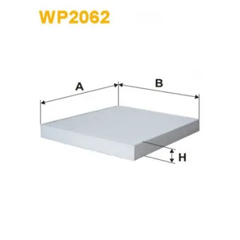 Filtre, air de l'habitacle WIX FILTERS WP2062