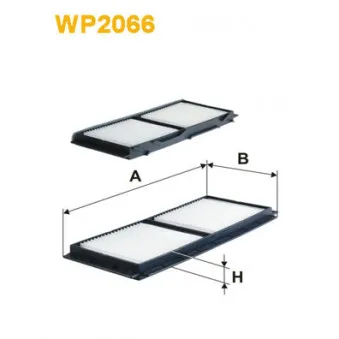 Filtre, air de l'habitacle WIX FILTERS WP2066