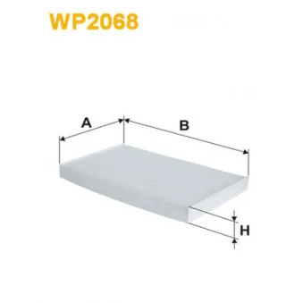 Filtre, air de l'habitacle WIX FILTERS