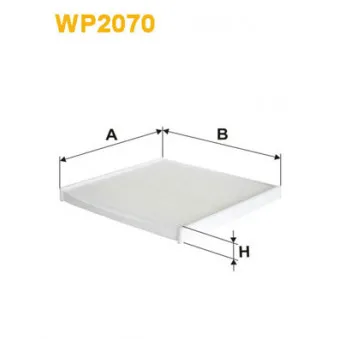 Filtre, air de l'habitacle WIX FILTERS WP2070