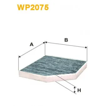 Filtre, air de l'habitacle WIX FILTERS WP2075
