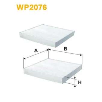 Filtre, air de l'habitacle WIX FILTERS