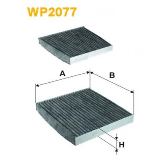 Filtre, air de l'habitacle WIX FILTERS