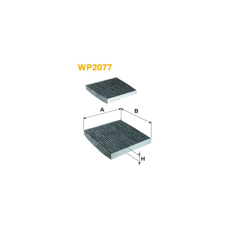 Filtre, air de l'habitacle WIX FILTERS WP2077