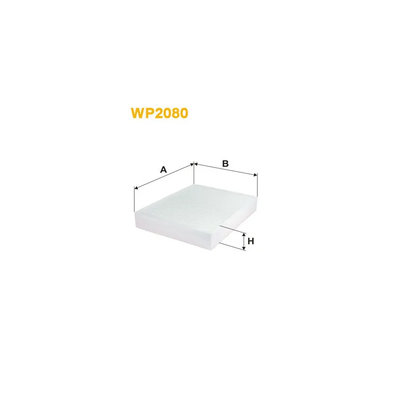 Filtre, air de l'habitacle WIX FILTERS WP2080