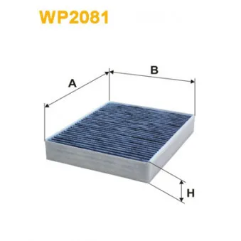 Filtre, air de l'habitacle WIX FILTERS WP2081
