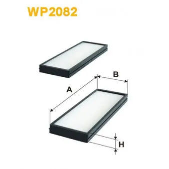 Filtre, air de l'habitacle WIX FILTERS WP2082