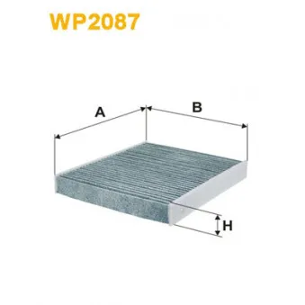 Filtre, air de l'habitacle WIX FILTERS WP2087