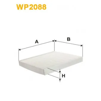 Filtre, air de l'habitacle WIX FILTERS WP2088