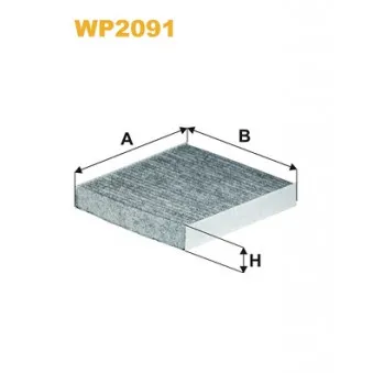 Filtre, air de l'habitacle WIX FILTERS WP2091