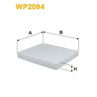 Filtre, air de l'habitacle WIX FILTERS WP2094