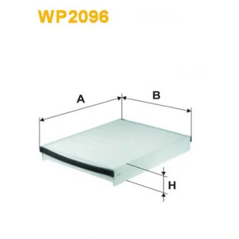 Filtre, air de l'habitacle WIX FILTERS WP2096