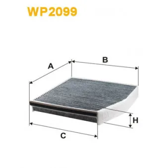 Filtre, air de l'habitacle WIX FILTERS WP2099