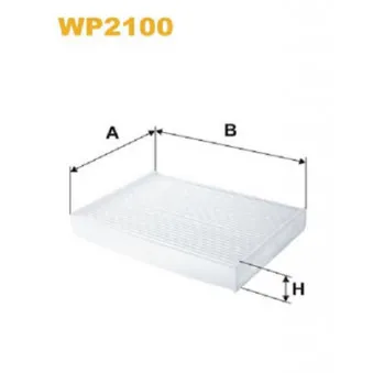 Filtre, air de l'habitacle WIX FILTERS WP2100