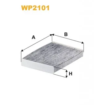 Filtre, air de l'habitacle WIX FILTERS WP2101