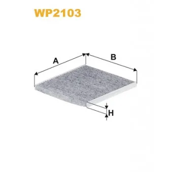 Filtre, air de l'habitacle WIX FILTERS WP2103