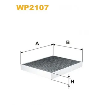 Filtre, air de l'habitacle WIX FILTERS WP2107