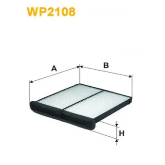 Filtre, air de l'habitacle WIX FILTERS WP2108