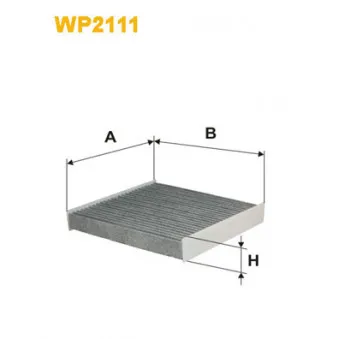 Filtre, air de l'habitacle WIX FILTERS WP2111