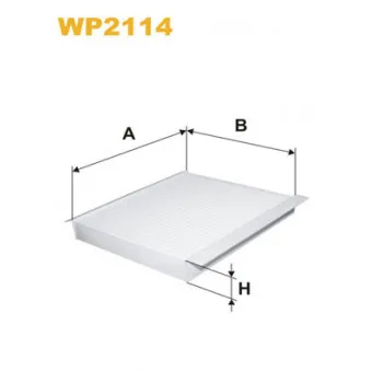 Filtre, air de l'habitacle WIX FILTERS WP2114