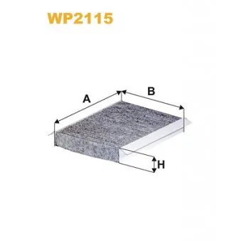 Filtre, air de l'habitacle WIX FILTERS WP2115