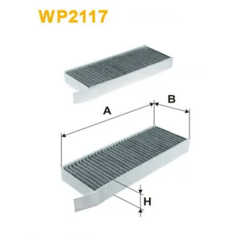 Filtre, air de l'habitacle WIX FILTERS WP2117