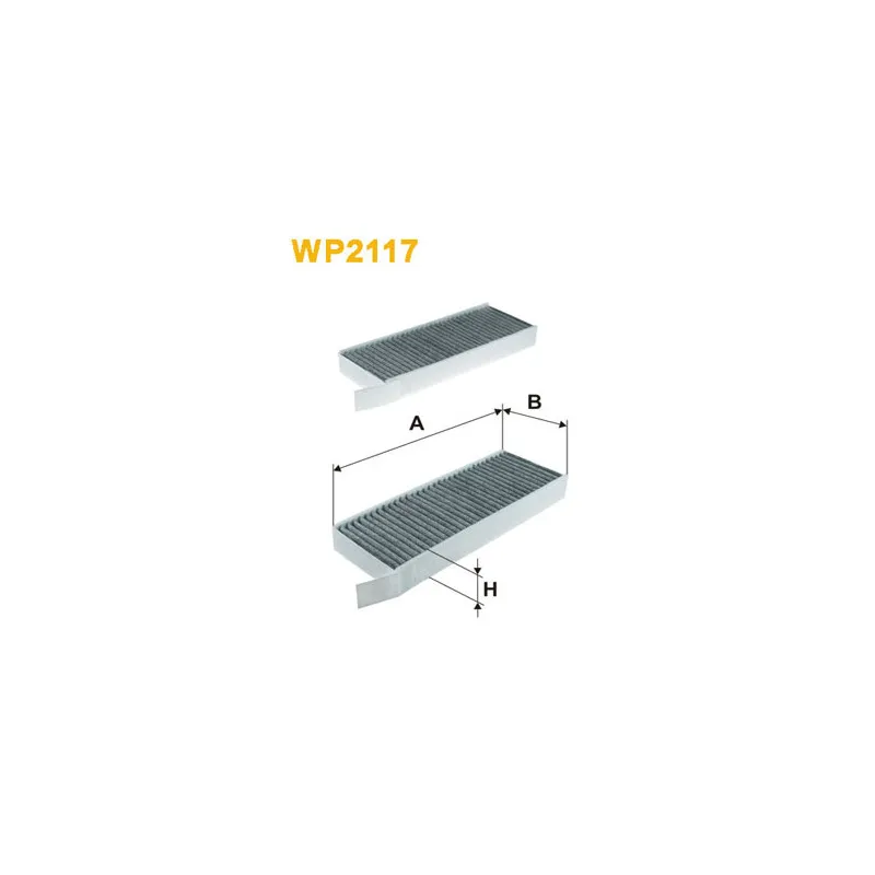Filtre, air de l'habitacle WIX FILTERS WP2117