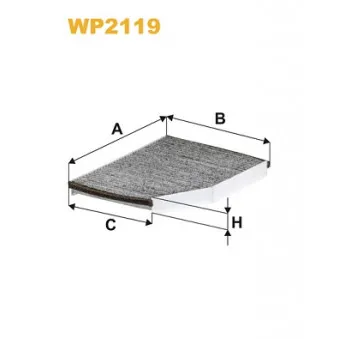 Filtre, air de l'habitacle WIX FILTERS