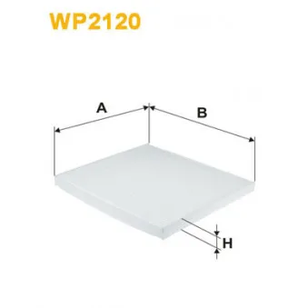 Filtre, air de l'habitacle WIX FILTERS WP2120
