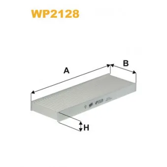 Filtre, air de l'habitacle WIX FILTERS WP2128
