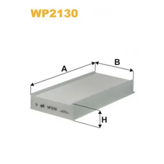 Filtre, air de l'habitacle WIX FILTERS WP2130
