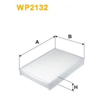 Filtre, air de l'habitacle WIX FILTERS WP2132