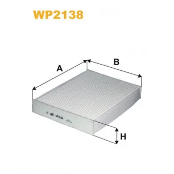 Filtre, air de l'habitacle WIX FILTERS WP2138