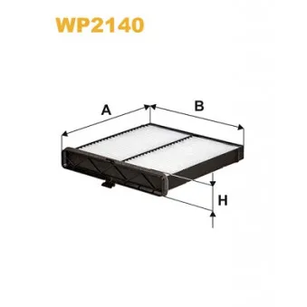 Filtre, air de l'habitacle WIX FILTERS WP2140