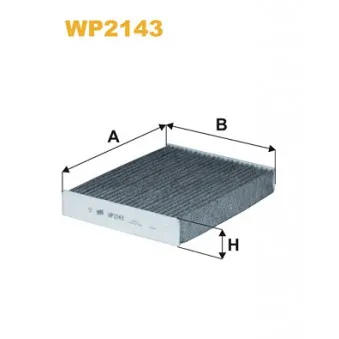 Filtre, air de l'habitacle WIX FILTERS WP2143