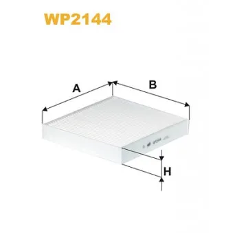 Filtre, air de l'habitacle WIX FILTERS WP2144
