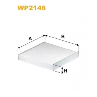 Filtre, air de l'habitacle WIX FILTERS WP2146