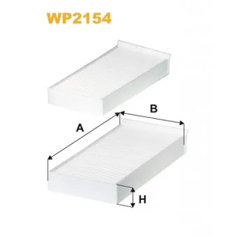 Filtre, air de l'habitacle WIX FILTERS WP2154