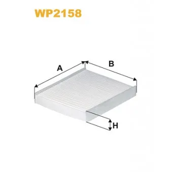 Filtre, air de l'habitacle WIX FILTERS