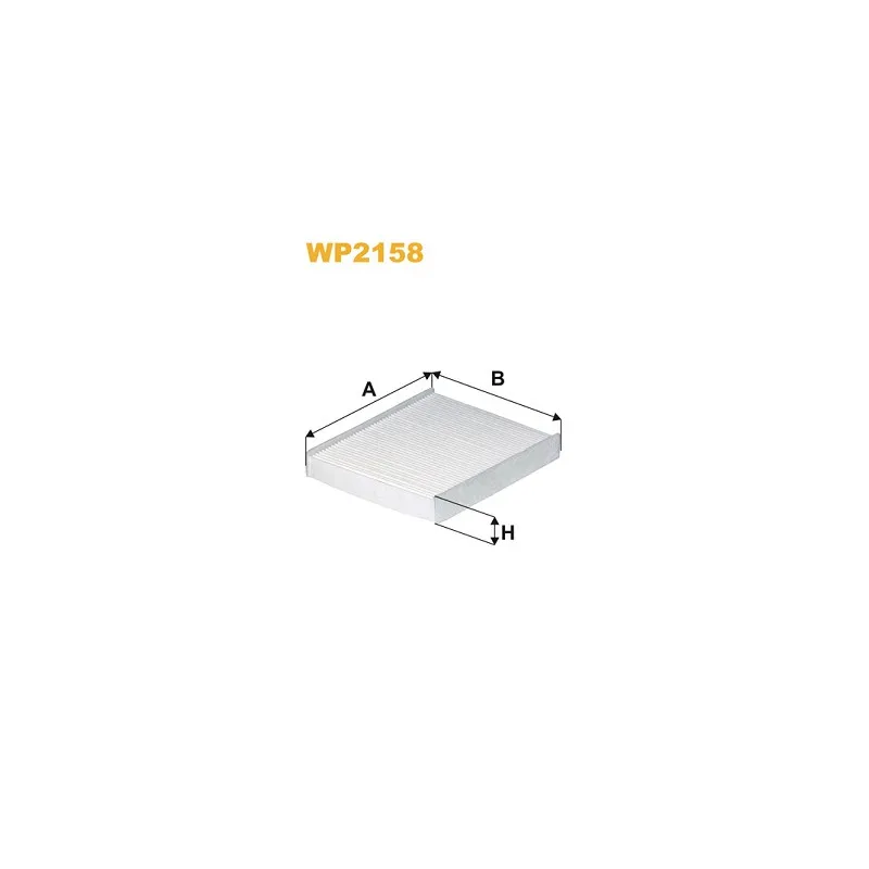 Filtre, air de l'habitacle WIX FILTERS WP2158