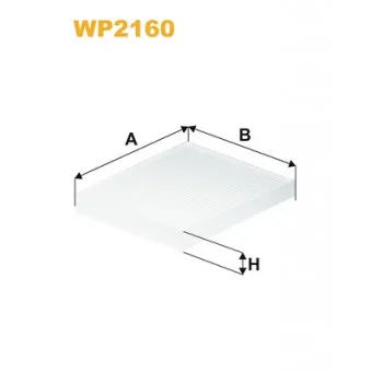 Filtre, air de l'habitacle WIX FILTERS WP2160