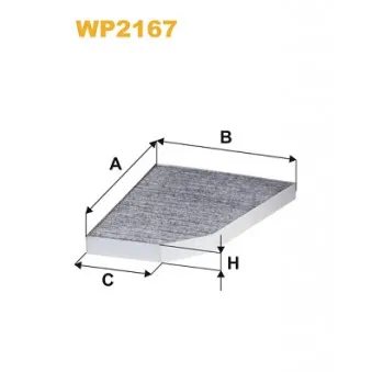Filtre, air de l'habitacle WIX FILTERS WP2167