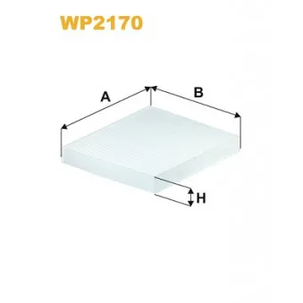 Filtre, air de l'habitacle WIX FILTERS WP2170