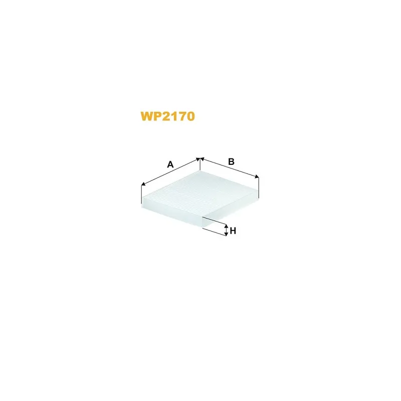 Filtre, air de l'habitacle WIX FILTERS WP2170