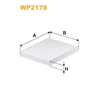 Filtre, air de l'habitacle WIX FILTERS WP2178