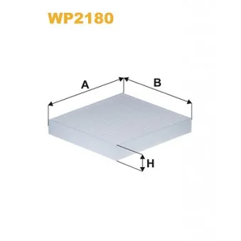 Filtre, air de l'habitacle WIX FILTERS WP2180