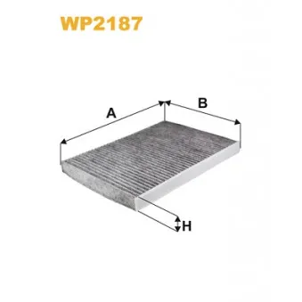 Filtre, air de l'habitacle WIX FILTERS WP2187
